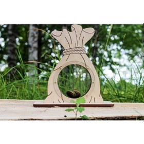 Resim Kese Model Ahşap Kumbara 