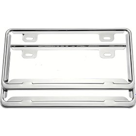 Resim Topshop1 2 Adet Japon Universal Krom Kaplama Çerçevesi 345x190mm Pas Su Geçirmez Silvery 