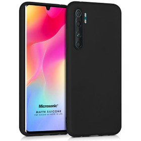 Resim Microsonic Matte Silicone Xiaomi Mi Note 10 Lite Kılıf Siyah 