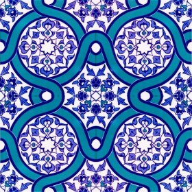 Resim Kütahya Hedef Çini AC28 20 x 20 Dekoratif Çini 