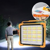 Resim Güneş Şarjlı Çok Fonksiyonlu Arama Işıkları Kamp Lambası, Manyetik Emişli Taşınabilir Açık Hava LED Sel Işığı, USB Şarj Edilebilir Taşınabilir Acil Durum Işığı, kamp yapmak için uygun, açık hava, seyahat etmek, masaüstü 