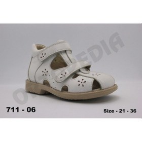 Resim Ortopedia 711 Ortopedik Kız Çocuk Beyaz Ayakkabı Beyaz 