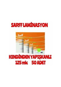 Resim Sarff 125 Mikron Yapışkanlı A4 Pvc Laminasyon Filmi 50 Li Paket 