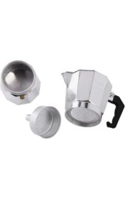 Resim Nurgaz Campout Espresso Mocha Pot 6 Bardak Alüminyum Dış Mekan Ekipmanı 