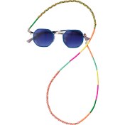 Resim Hippi Kite Renkli Unisex El Yapımı Gözlük Ipi Aksesuarı 70 cm 
