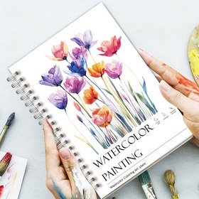 Resim 1 adet Çiçek Su Boyası Çalışma Kitabı Yeni Başlayanlar İçin, 12 Zarif Çiçek İllüstrasyonu, Adım Adım Talimatlar, Düz Sayfa, Boyama ve Resim Meraklıları İçin İdeal, Doğum Günleri, Tatiller, Anneler Günü, Noel İçin Mükemmel Hediye 