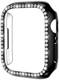 Resim Zipax Apple Watch 7 İle Uyumlu 45Mm Saat Ekran Kasa Koruyucu Taşlı Lüxry Zrgard 05,Watch745mm-Ek-Kry484443 
