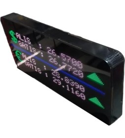 Resim Sanec Internet Bağlantılı Dijital Döviz Tabelası (Kasa Ölçüsü: 16X32 Cm) 