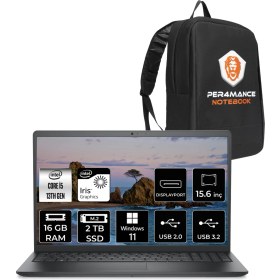 Resim Dell Vostro 3530 Intel Core I5 1334U 16GB 2tb SSD 15.6" Fhd W11P Taşınabilir Bilgisayar & Per4 Çanta N3404PVNB3530UP414 