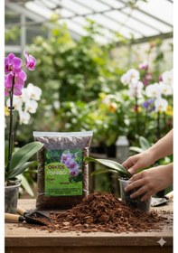 Resim 5 Litre Orkide Toprağı - Çam Kabuğu Ve Cococips Karışımlı - Elenmiş Temizlenmiş Iri Parçalı 5 Lt 