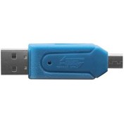 Resim Pazly Mavi Mikro Usb Çift Fonksiyonlu Kart Okuyucu, Tf/sd Destekli, Hızlı Veri, 512gb, Uyumlu 