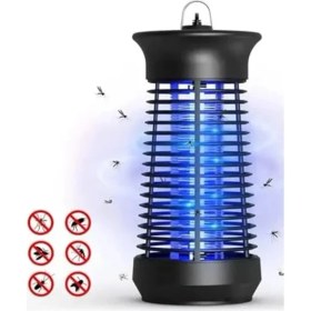 Resim Larskas Elektrikli Sinek Öldürücü Lamba, 360° Uv Işık ile Etkili Koruma 