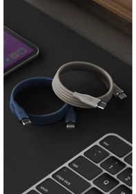 Resim Energea Helix 60 1.5m 60w Manyetik Type-c To Type-c Hızlı Şarj Kablo - Turuncu 