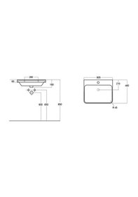 Resim Sanovit Luxury 60 CM Konsollu Lavabo Beyaz 