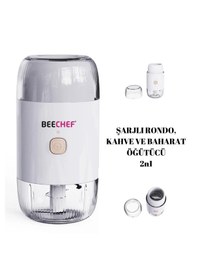 Resim Beechef Şarjlı Rondo - Kahve & Baharat Öğütücü 