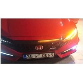 Resim Çmk Honda Civic Fc5 2016-2020 Ön Panjur Ledi 
