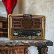 Resim Nostaljik Görünümlü Çok Renkli USB Sd Aux Bluetooth Şarjlı Radyo RT-671 