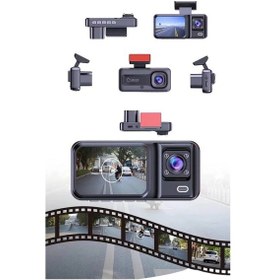 Resim Znv Zenvia Mey İthalat 1080p 3 Lensli Wifi Araç İçi Kameralı Ekran Dvr Kaydedici Gece Görüşlü Znv2025 Cmn 