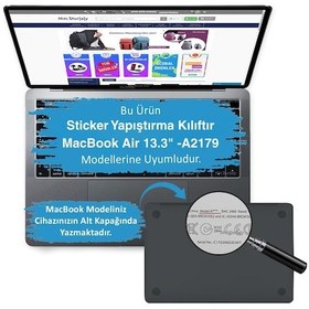Resim Apple Uyumlu MacBook Air Kılıf Koruyucu Sticker Laptop Kaplama Touchıd A2179 İle Uyumlu Flower03 Açık Lila 