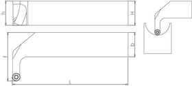 Resim S Sistem - ISO SRXCR/L (-) Dış Çap Torna Kalemi 