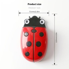 Resim Karikatür Ladybug Manyetik Kalem Tutucu ve Silgi İkili, ABS Malzeme, Çok Amaçlı Masa Organizatörü, Öğretmenler, Ev ve Sınıf Tebeşir Depolama Kutusu için Manyetik Kalem Tepsisi ile 