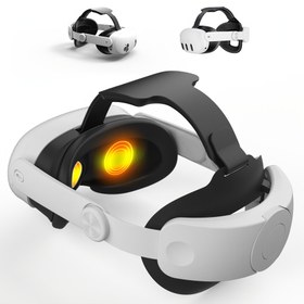 Resim Wolmtt Elite VR Kafa Seti Quest 3/3S için - Rahat, Ayarlanabilir, Nefes Alabilen, Entegre Hoparlörler ve Kulaklıklarla, Beyaz ve Siyah Tasarım, Dış Mekan Oyunları için Kılıf ve Stand Dahil, Quest 3 Aksesuarları, Girişsiz Sanal Gerçeklik, Şık Parlak Bitiş, Yüksek Kaliteli Ses 