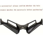 Resim Dream011 Bright Black Suzuki Gsx Ninja Cfmoto 450sr Uyumlu Abs Plastik Motorcycle Chin Spoiler 