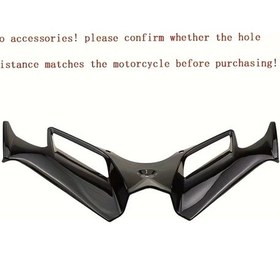 Resim Dream011 Bright Black Suzuki Gsx Ninja Cfmoto 450sr Uyumlu Abs Plastik Motorcycle Chin Spoiler 