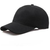 Resim Genel Markalar Siyah Spor Şapka Arkası Cırtlı Ayarlanabilir 