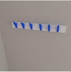 Resim Hepsi3boyutlu Modern Duvar & Kapı Kanca Askılık - 6 Adet Mavi Kanca Askılık - Model No : 5 Mavi 