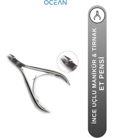 Resim Ocean Et Pensi Manikür Pedikür Profesyonel Ince Uçlu Tırnak Et Pensi No:88 