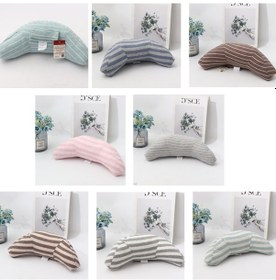 Resim 2 Adet Çocuk Boyun Kafalık Rahat Omuz Örtüsü Araba Boyun Koruma Yastık Kahverengi Şerit 