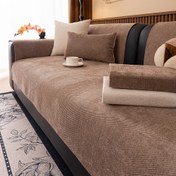 Resim 1 adet Modern Tarz Polyester Chenille Kanepe Kılıfı - Evcil Hayvan Dostu, Kaymaz, Çizilmeye Karşı Dayanıklı, Makinede Yıkanabilir - L Şekilli ve Tek Kişilik Kanepler için İdeal, Evcil Hayvan Koruma | Modern Tarz Kılıf | Dayanıklı Kumaş, Kanepe Kılıfları 