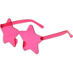 Resim Klassnum Pentagram Yıldız Şekilli Disko Gözlük - Cosplay Ve Moda Aksesuarıpembeother51 Beyaz 