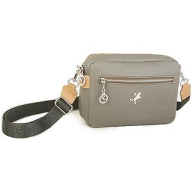 Resim Nas Bag Kadın Çapraz Çanta Mini Cüzdanlı Ayarlanabilir Askılı Yeşil Camel Gofraj Yeşil 