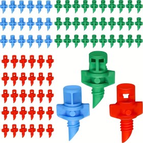 Resim 90/180/360 Derece Damlama Sulama Emicileri, Mikro Sulama Başlıkları Sulama Sis Sulama Refraksiyon Mikro Püskürtücü Sulama Sis Nozulları Bitkiler için Çim Su Sulama Sistemi 