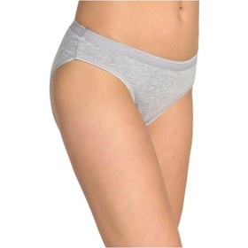 Resim 12 Adet Tutku Bayan Elastan Düz Bikini Külot 