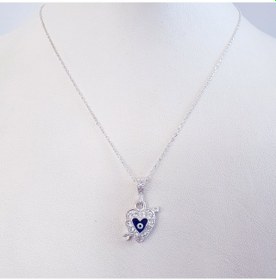 Resim Nazar Boncuklu Içinden Ok Geçen Kalp Model Kadın Gümüş Kolye 534421175 