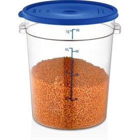 Resim GastroPlast Grp-8 Polikarbon Yuvarlak Saklama Kabı, 7.5 Litre ( Kapaklı ) 