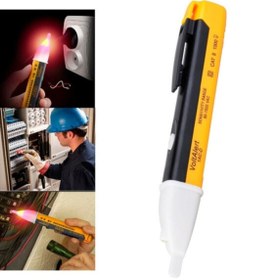 Resim LOVYCO Işıklı Ve Sesli Temassız Faz Kontrol Kalemi Dijital Voltaj Dedektörü Fazkont Sifir Pil Dahildir 