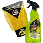 Resim eryatex Mikrofiber Yıkama Eldiveni Ve Araç Içi Çok Amaçlı Temizlik Döşeme Temizleyici Sprey 500 Ml 