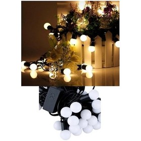 Resim Top Led Işık 5 Metre Boncuk Led Yılbaşı Süsü Sabit Yanan Dekoratif Led Işık Gün Işığı 