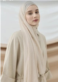 Resim Aminenesil Modakaşmir Aya Şal İğde Renk Bej 