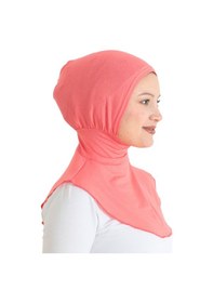Resim Modish Group Kadın Boyunluklu Hijab Tesettür Pratik Spor Bone - Sarı Pembe 