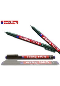 Resim Edding 142m Asetat Kalemi Orta Uç 10 Adet A-Siyah 