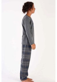 Resim Vienetta Erkek Çocuk Uzun Kol Gri Pijama Takımı C3t0n5o031 001 