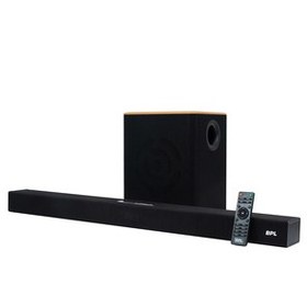 Resim BPL BWLSBF502 2 Channel Cinebar PX Fabric Style Wireless Soundbar with Subwoofer, Black 