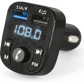 Resim Jops F8 Fm Transmitter Bluetooth Radyo Araç Kiti Flash Takılabilir USB Hızlı Şarj 