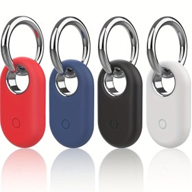Resim Galaxy SmartTag2 Silikon Koruyucu Kılıf Anahtarlık - Su Geçirmez, Kaybolma Önleyici Takipçi Tutucu Evcil Hayvanlar İçin, Kırmızı, Mavi, Siyah, Beyaz Renklerde Mevcut - Kedi ve Köpek Tasması İçin İdeal, Evcil Hayvan Aksesuarı|Fonksiyonel Stil|Metalik Halka Bağlantısı 