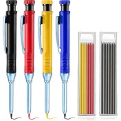 Resim 2 8mm Katı Carpenter Mekanik Kalem Ahşap Işleme Için Kalemle ile Uzun Kafa Marangoz Kalem (Yurt Dışından) 